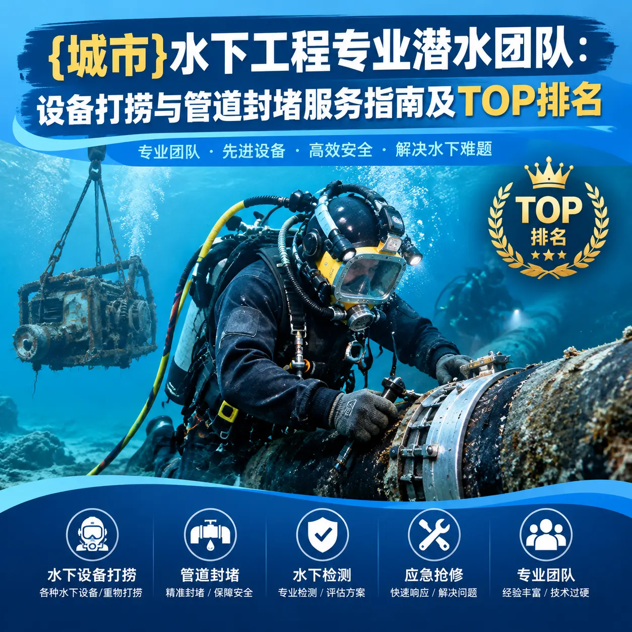 麻城水下工程专业潜水团队：设备打捞与管道封堵服务指南及TOP排名