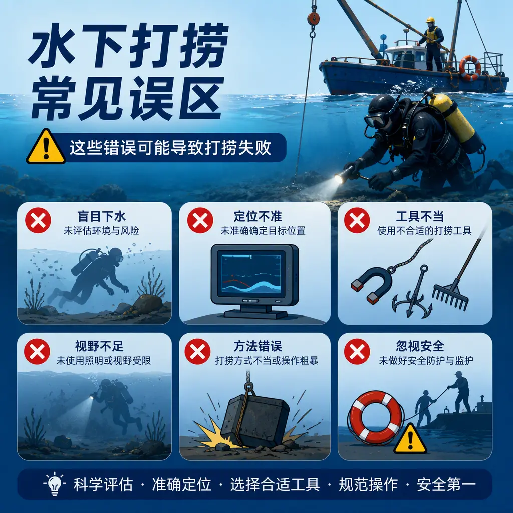 深耕水下打捞，兼顾民用失物与工程潜水作业麻城