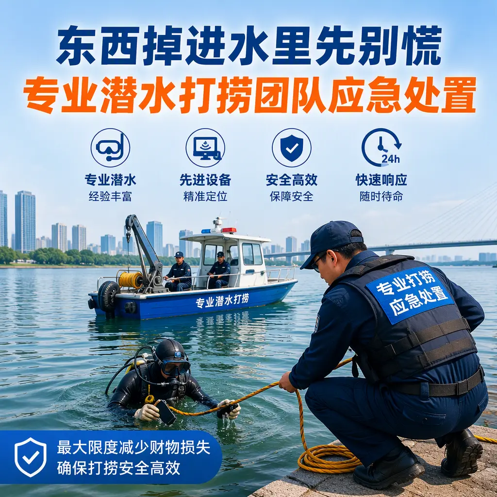 麻城东西掉进水里先别慌，专业潜水打捞团队应急处置